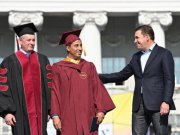 Евгений Куйвашев по приглашению студенческого сообщества присоединился к выпускному УрФУ