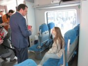 Десятимиллионный пассажир электропоезда «Ласточка» отправился по губернаторскому маршруту в Качканар