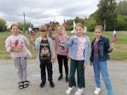День Российского флага в селе Храмцово