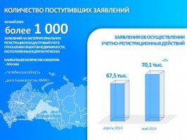 В мае в свердловский Росреестр поступило более 60% онлайн-заявлений