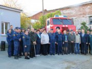 В пожарной части состоялась торжественная церемония открытия памятника «Автомобиль ГАЗ-66 – ветеран пожарной охраны»